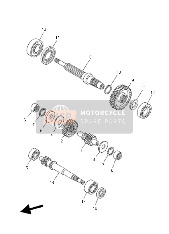 Yamaha YP400A MAJESTY 2010 Transmission for a 2010 Yamaha YP400A MAJESTY